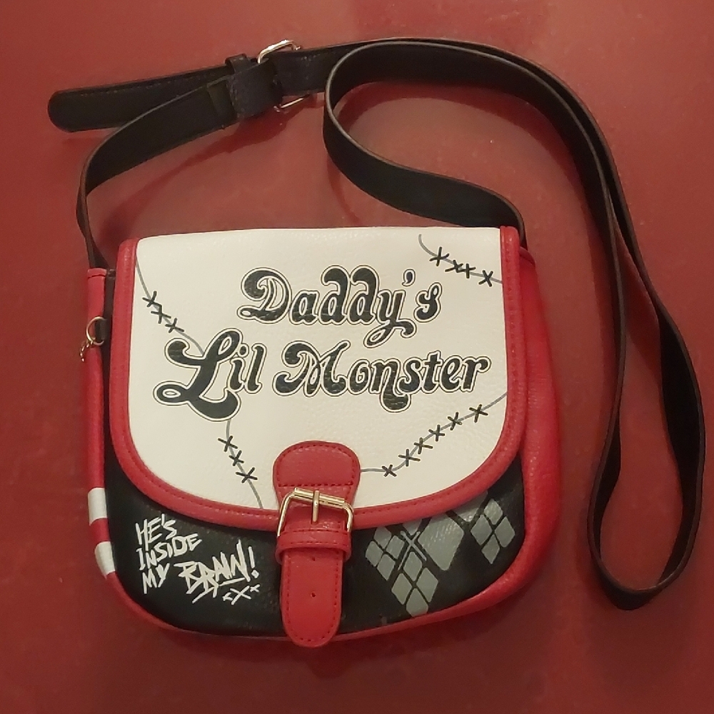 DC Comics Red and White Crossbody Bag